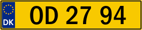 Trailer License Plate